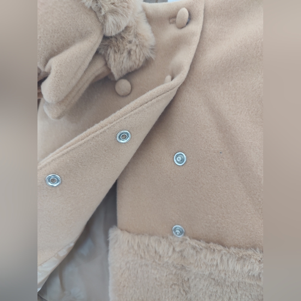 Sold NWT tahari baby peacoat and mittens set - Picture 5 of 7